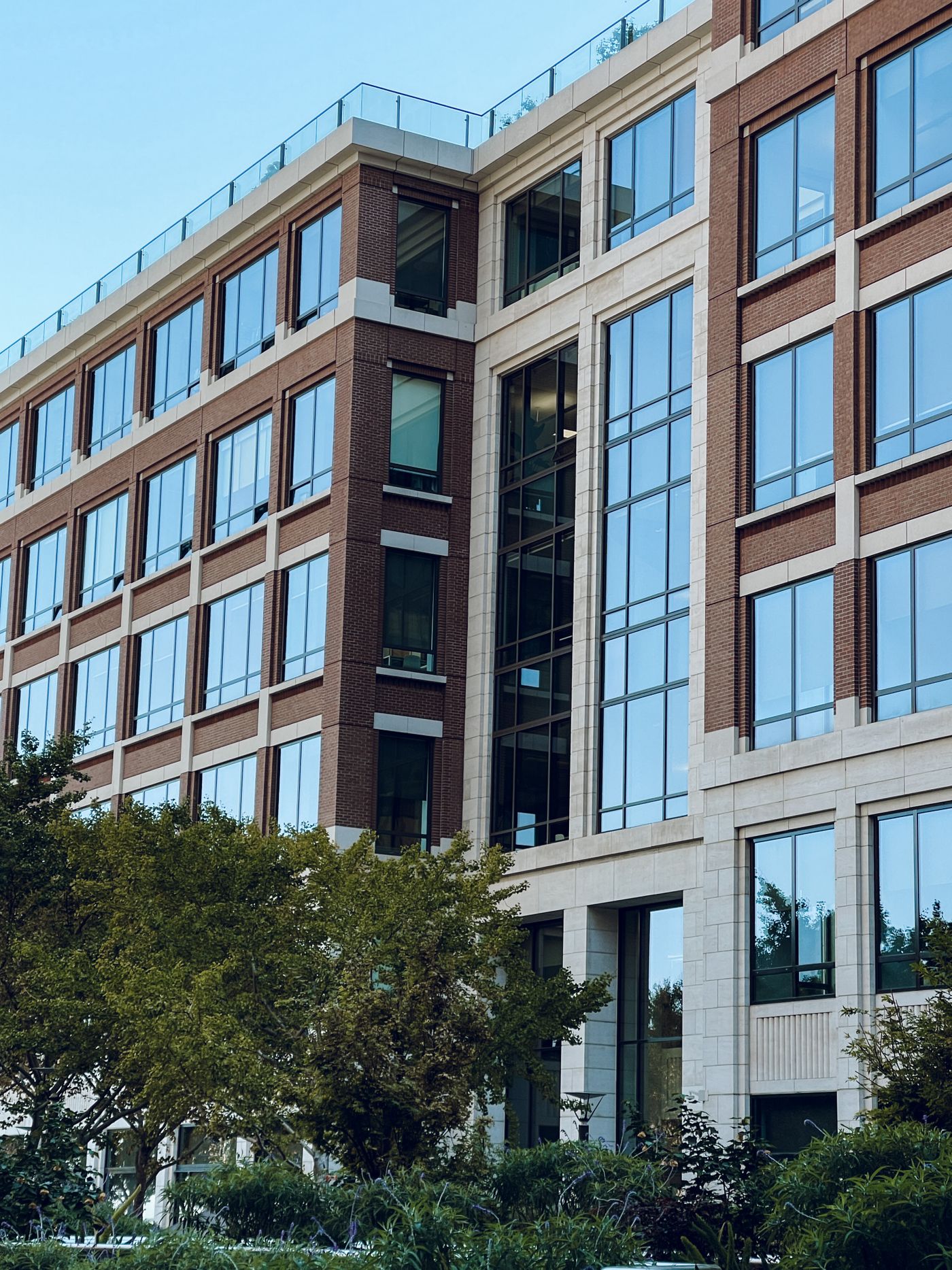 Modern commercial building maintained for professional occupants